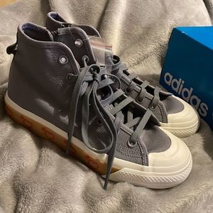 NWT - Authentic Adidas Originals - 2020 Human Made x Nizza High 'Grey' Brand New